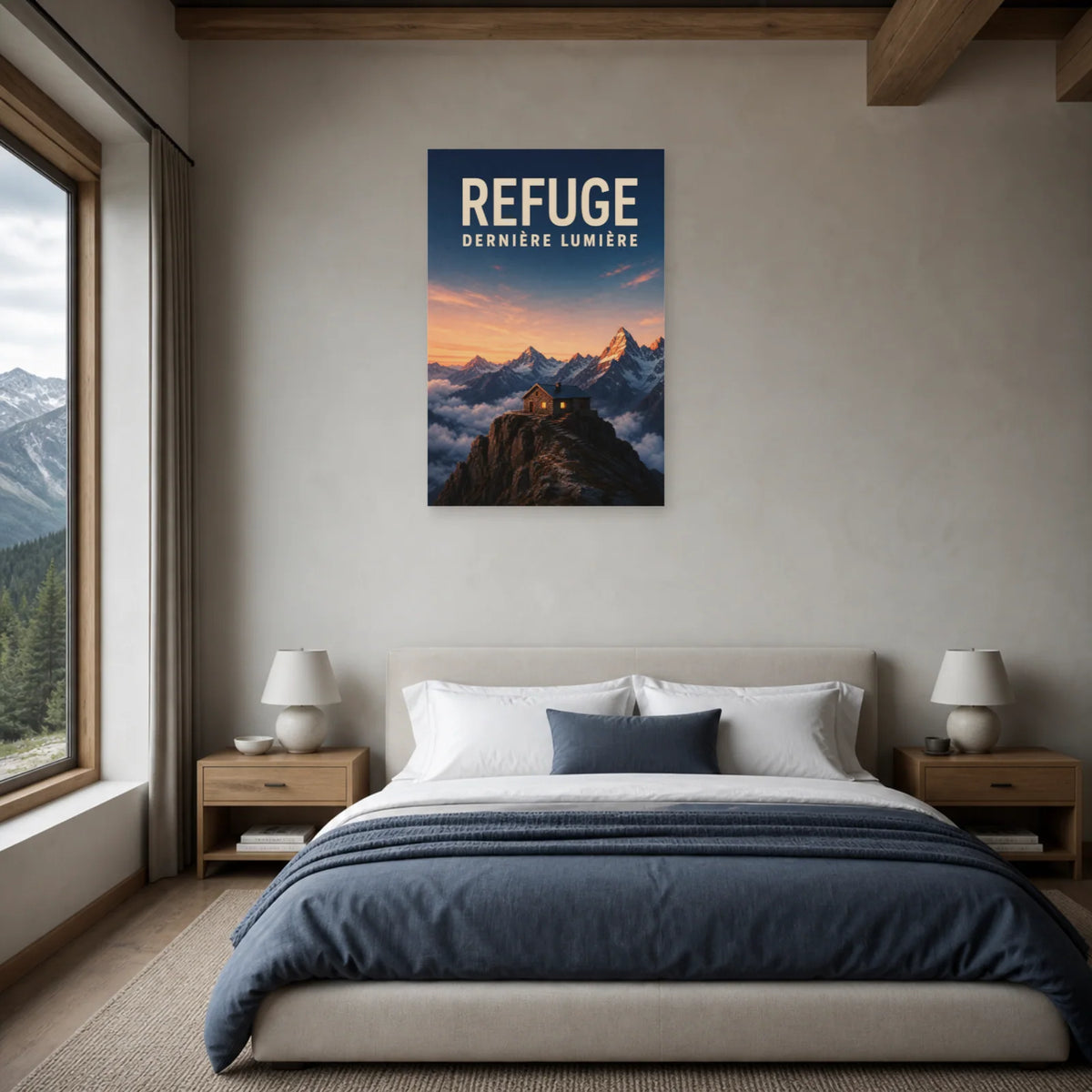Affiche Refuge – Dernière lumière dans une chambre - Art Virtuoso