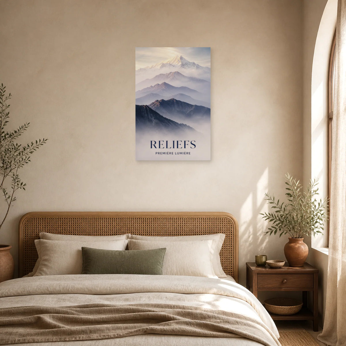 Affiche Reliefs – Première Lumière dans une chambre - Art Virtuoso