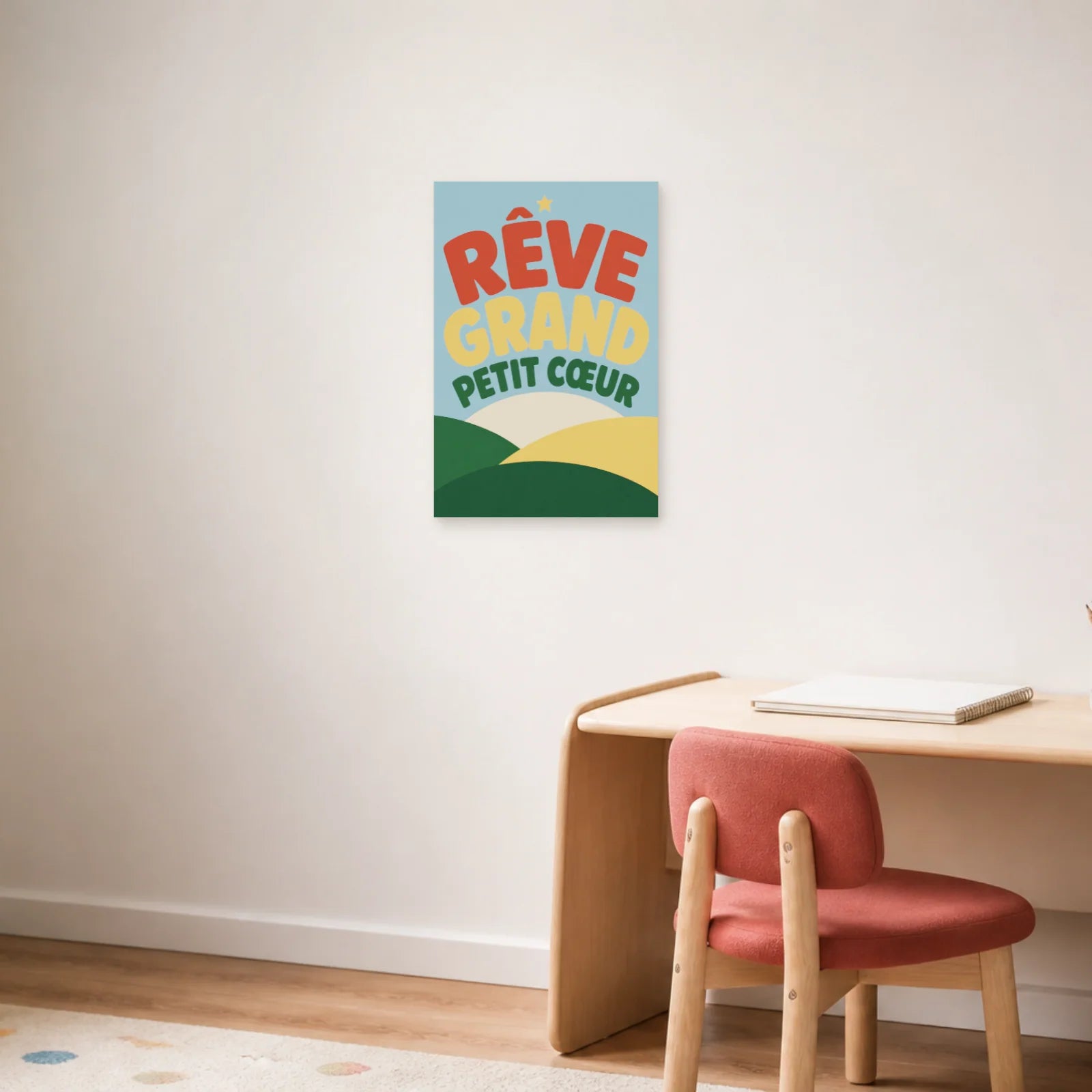 Affiche Rêve Grand – Petit Cœur dans un bureau - Art Virtuoso