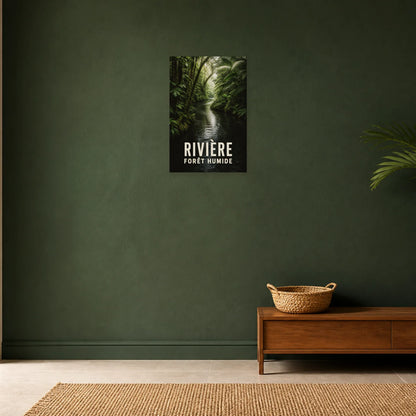 Affiche Rivière – Forêt humide dans une entrée ou un couloir - Art Virtuoso
