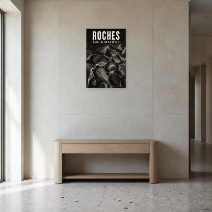 Affiche Roches – Eau & Matière dans une entrée ou un couloir - Art Virtuoso