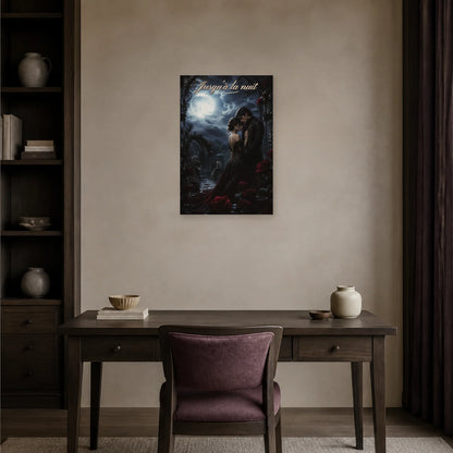 Affiche Jusqu’à la nuit - Romantisme gothique dans un bureau - Art Virtuoso