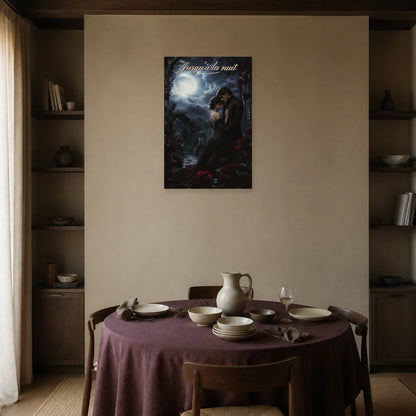 Affiche Jusqu’à la nuit - Romantisme gothique dans une salle à manger - Art Virtuoso