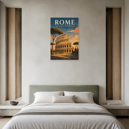 Affiche Rome – La Ville Éternelle dans une chambre - Art Virtuoso