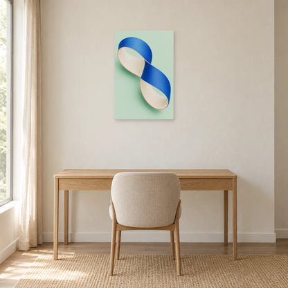 Affiche Ruban - Demi-torsion dans un bureau - Art Virtuoso