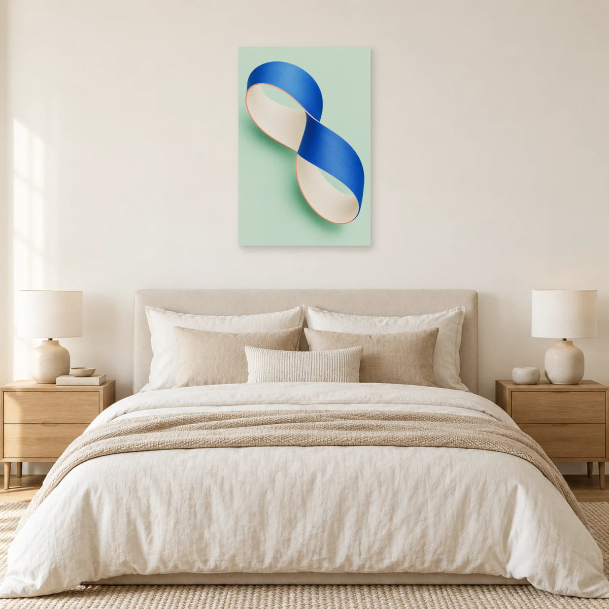 Affiche Ruban - Demi-torsion dans une chambre - Art Virtuoso
