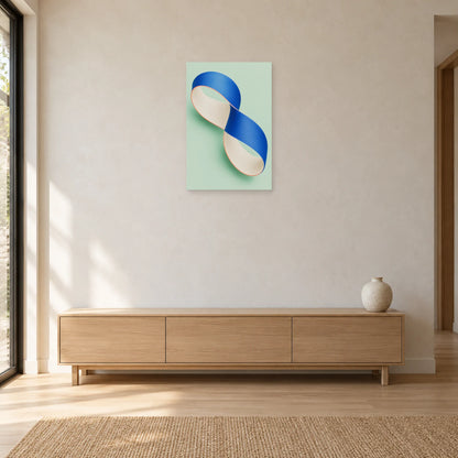Affiche Ruban - Demi-torsion dans une entrée ou un couloir - Art Virtuoso