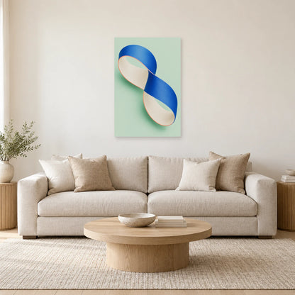 Affiche Ruban - Demi-torsion dans un salon - Art Virtuoso