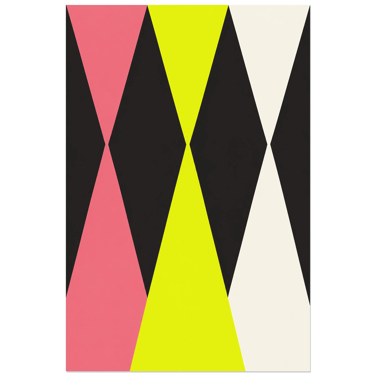 Affiche Sabliers - Rythme graphique, illustration géométrique / aplats graphiques verticale, format 30 × 45 cm
