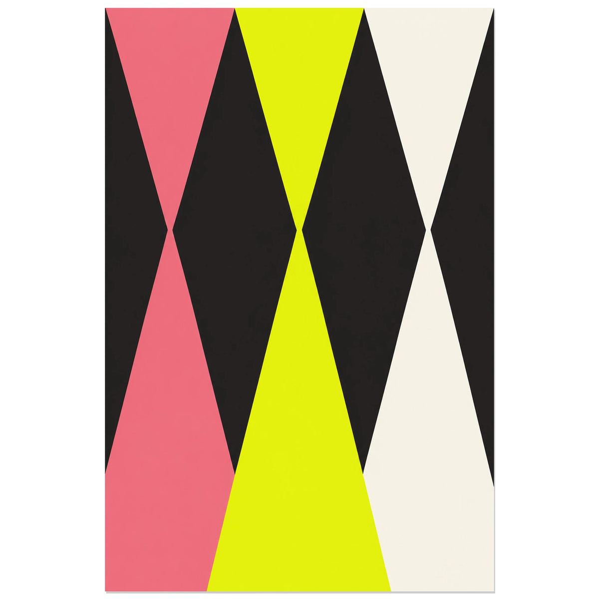 Affiche Sabliers - Rythme graphique, illustration géométrique / aplats graphiques verticale, format 40 × 60 cm