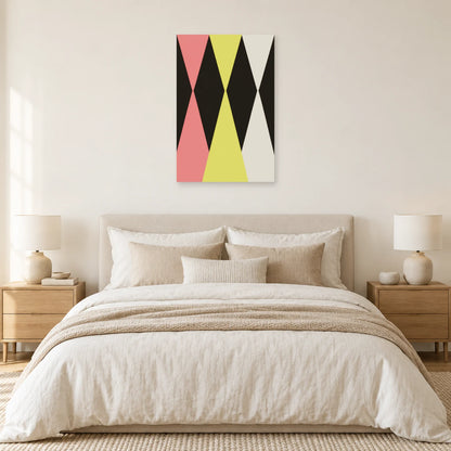 Affiche Sabliers - Rythme graphique dans une chambre - Art Virtuoso