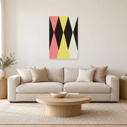 Affiche Sabliers - Rythme graphique dans un salon - Art Virtuoso