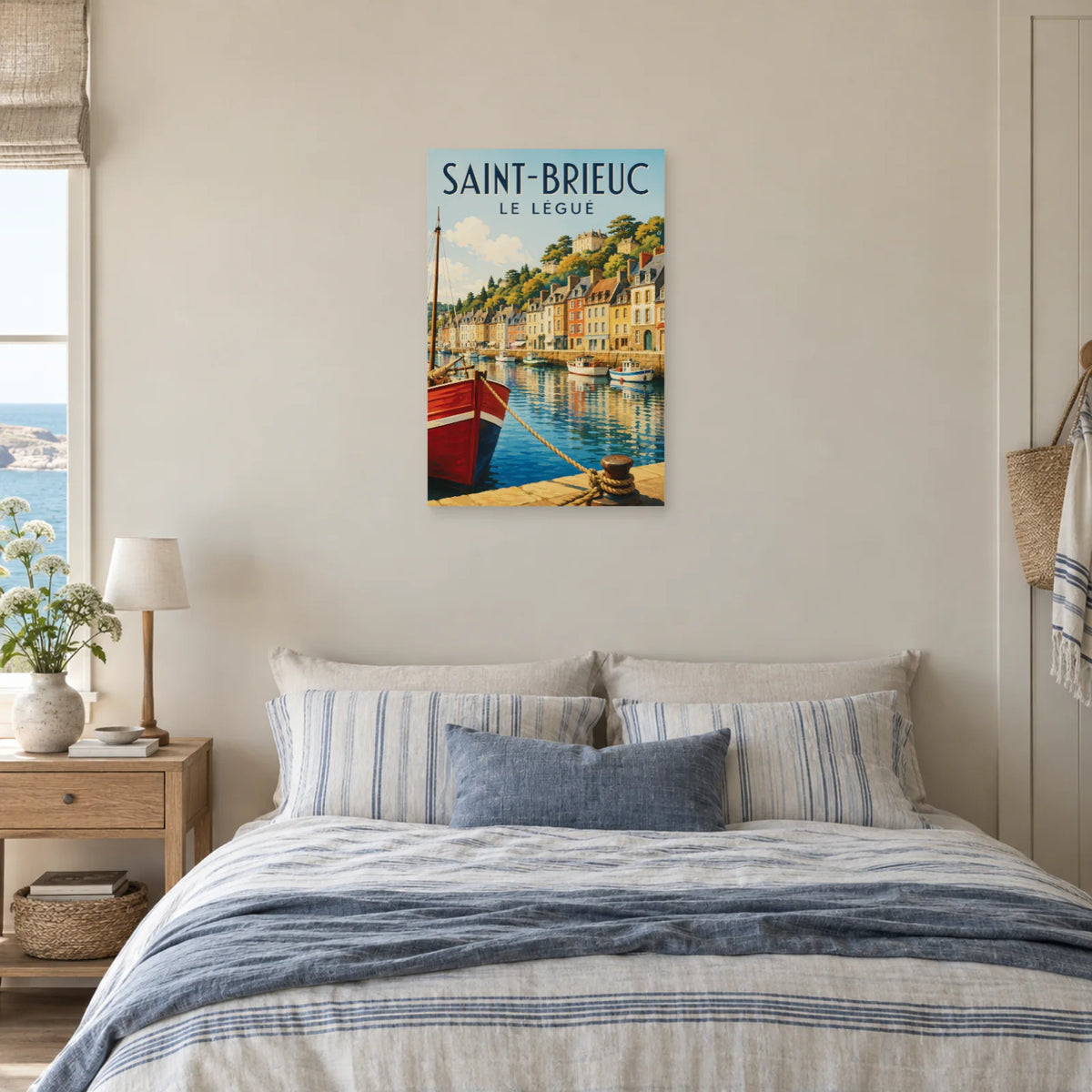 Affiche Saint-Brieuc - Port du Légué dans une chambre - Art Virtuoso