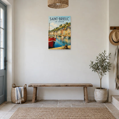 Affiche Saint-Brieuc - Port du Légué dans une entrée ou un couloir - Art Virtuoso