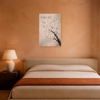 Affiche Sakura – Fleurs du Printemps dans une chambre - Art Virtuoso