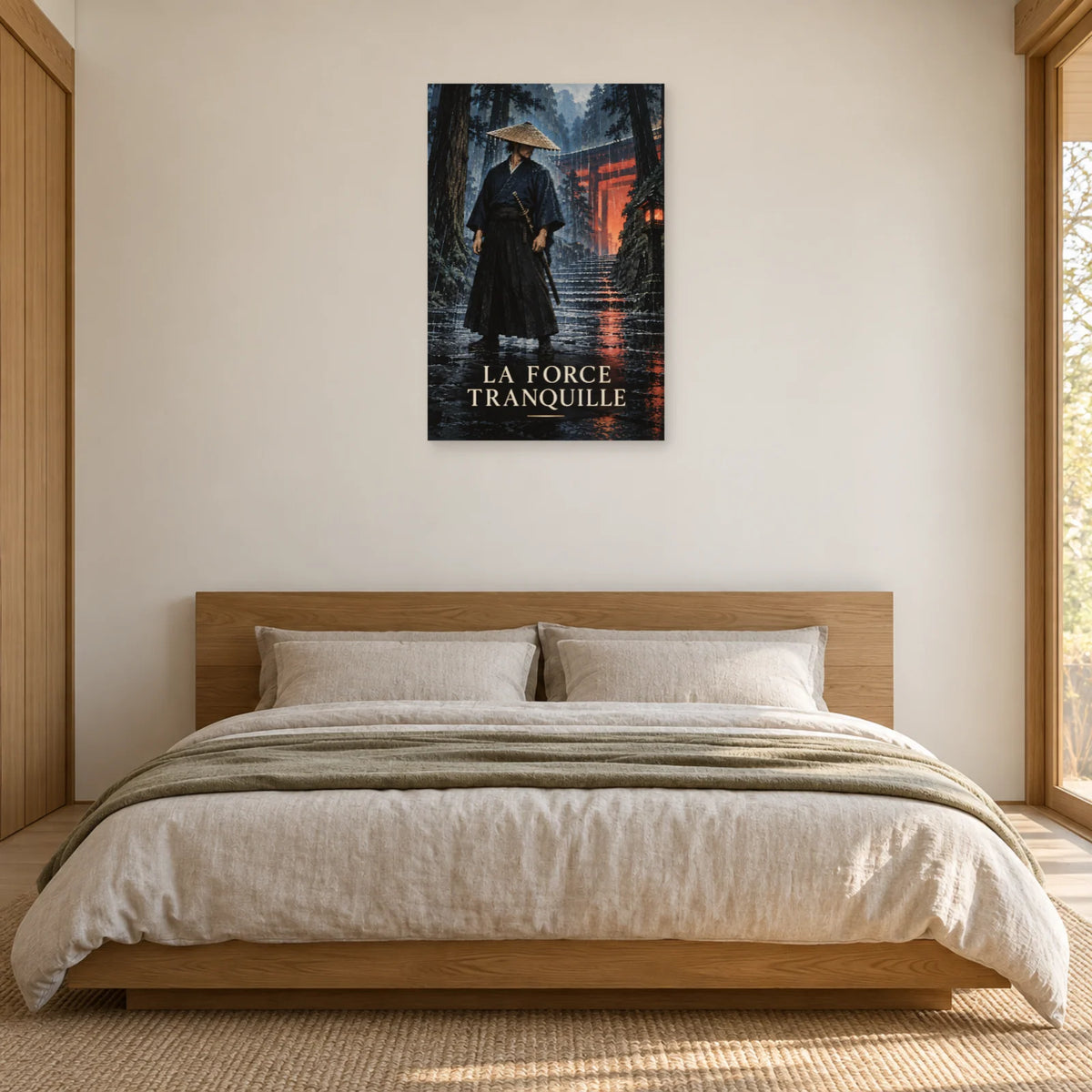 Affiche Samouraï - Force tranquille dans une chambre - Art Virtuoso