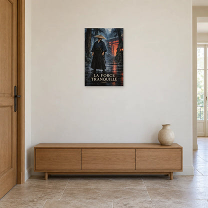 Affiche Samouraï - Force tranquille dans une entrée ou un couloir - Art Virtuoso
