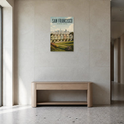Affiche San Francisco – Painted Ladies dans une entrée ou un couloir - Art Virtuoso