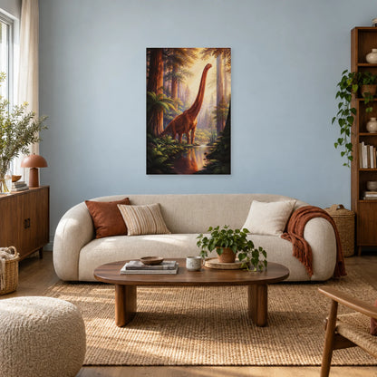 Affiche Sauropode - La forêt des géants dans un salon - Art Virtuoso