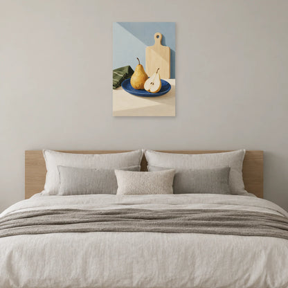 Affiche scandinave Cuisine à la poire et à la planche dans une chambre - Art Virtuoso
