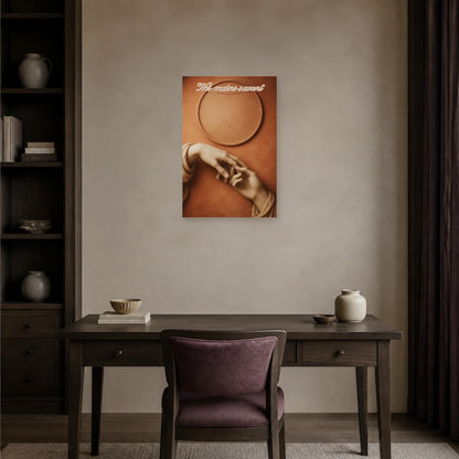 Affiche Nos mains savent - Sculpture romantique dans un bureau - Art Virtuoso