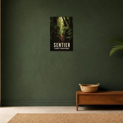 Affiche Sentier – Forêt profonde dans une entrée ou un couloir - Art Virtuoso