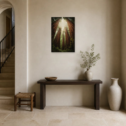 Affiche Séquoias – Géants du silence dans une entrée ou un couloir - Art Virtuoso