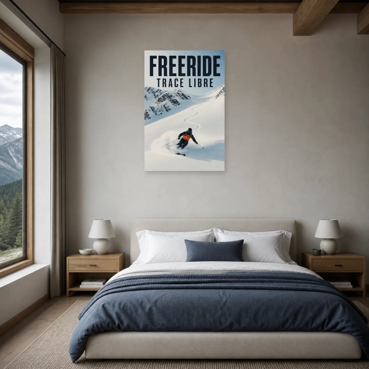 Affiche Freeride – Trace libre dans une chambre - Art Virtuoso