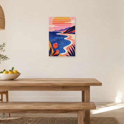 Affiche Soleil sur la côte bohème dans une salle à manger - Art Virtuoso