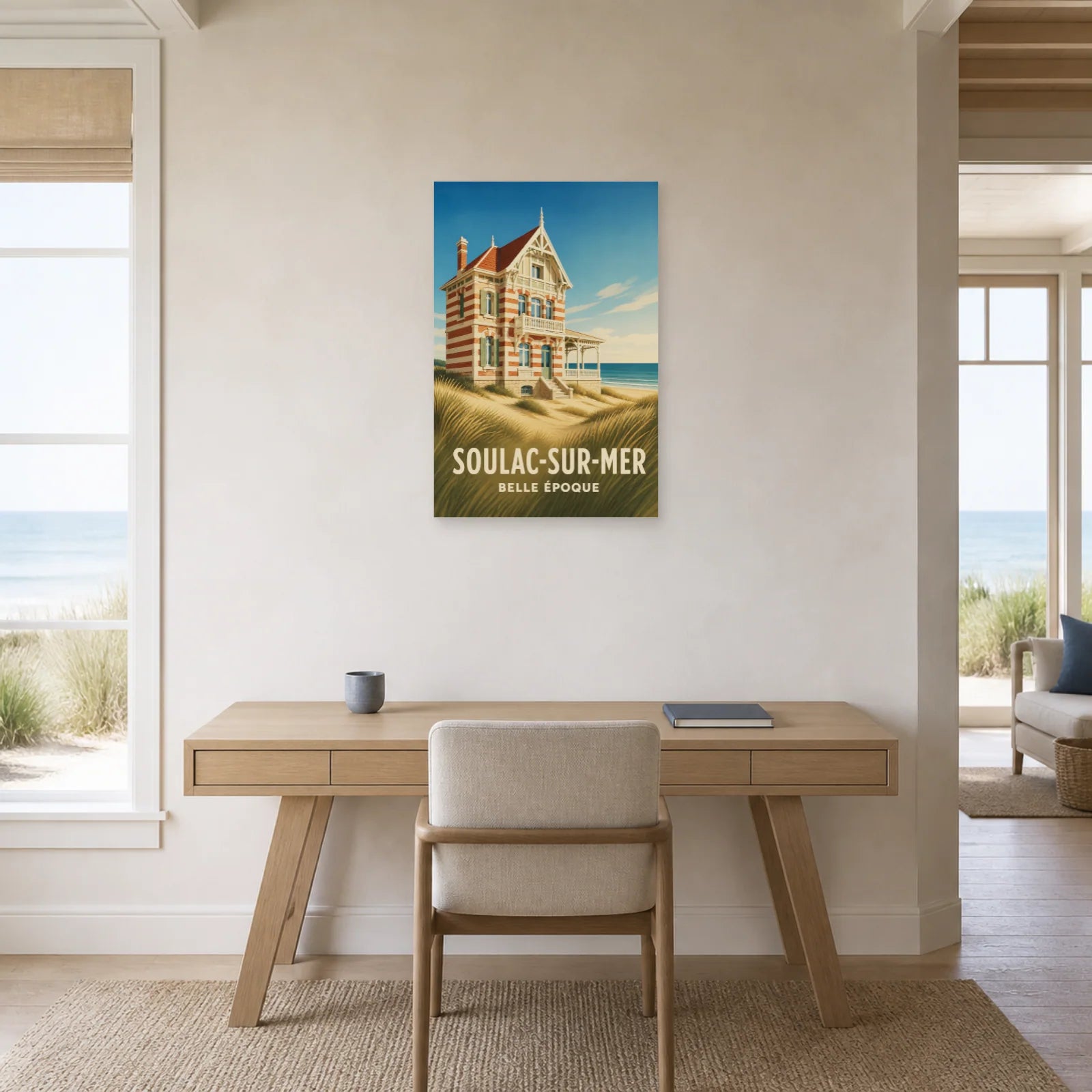 Affiche Soulac-sur-Mer – Belle Époque dans un bureau - Art Virtuoso