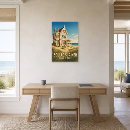 Affiche Soulac-sur-Mer – Belle Époque dans un bureau - Art Virtuoso