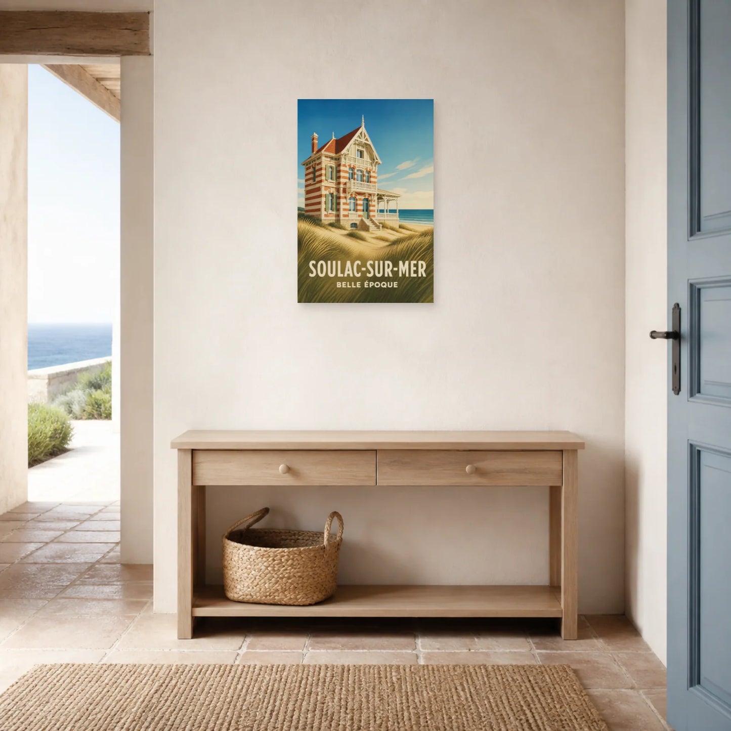 Affiche Soulac-sur-Mer – Belle Époque dans une entrée ou un couloir - Art Virtuoso