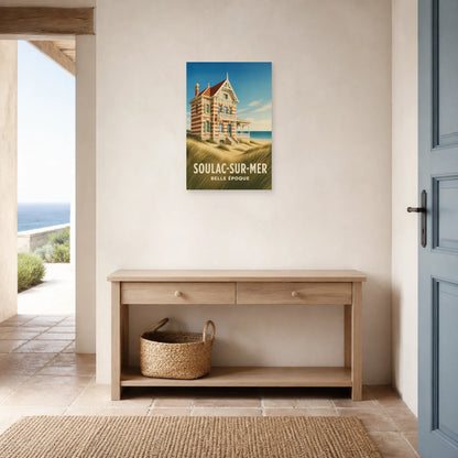 Affiche Soulac-sur-Mer – Belle Époque dans une entrée ou un couloir - Art Virtuoso