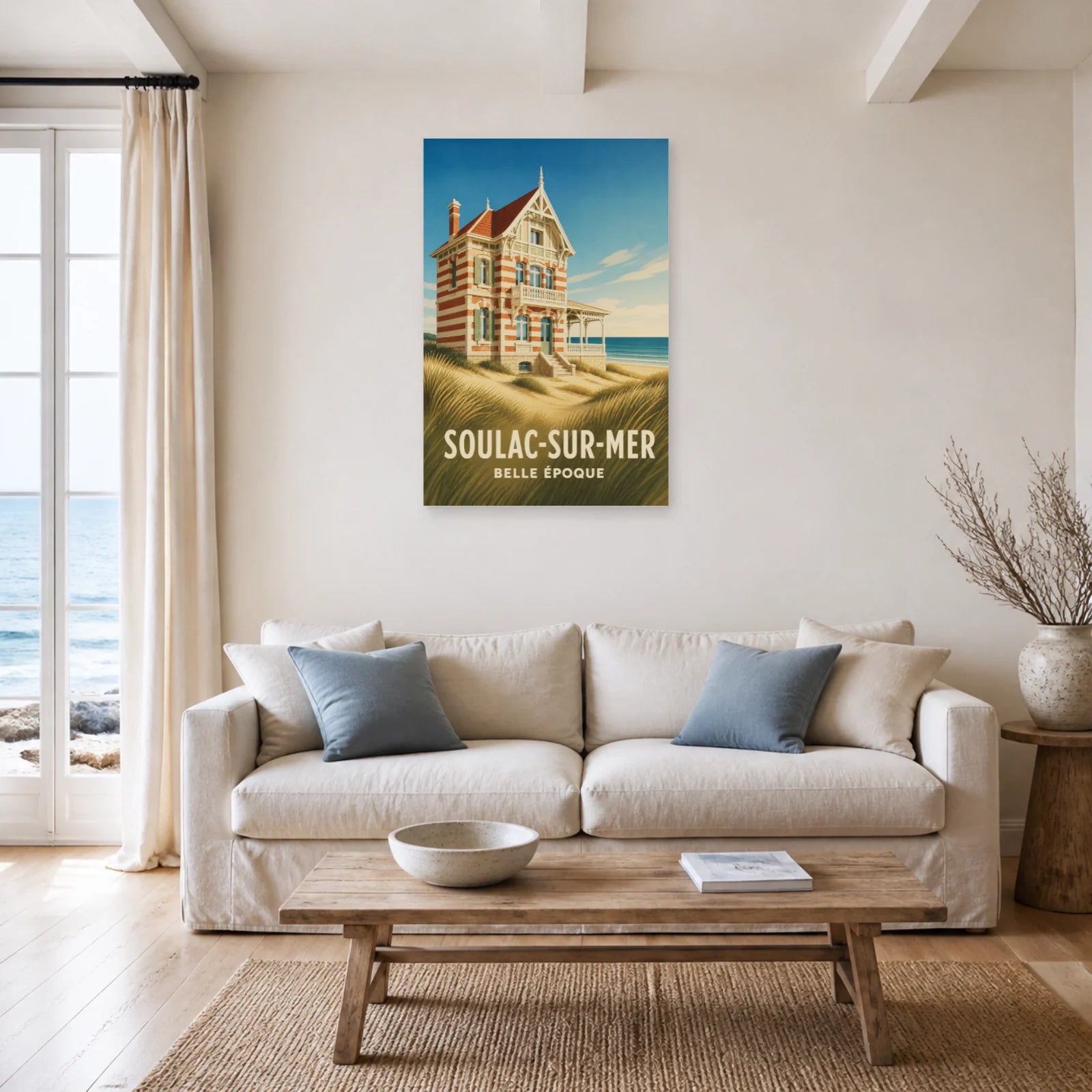 Affiche Soulac-sur-Mer – Belle Époque dans un salon - Art Virtuoso