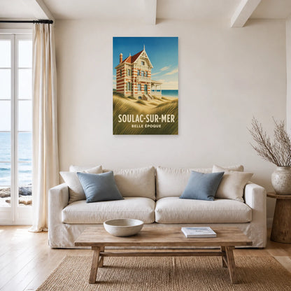 Affiche Soulac-sur-Mer – Belle Époque dans un salon - Art Virtuoso