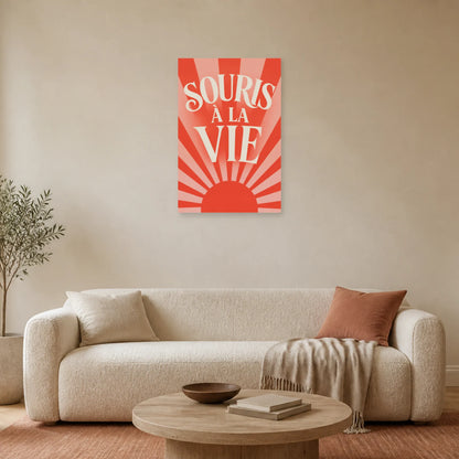 Affiche Souris à la vie – Soleil optimiste dans un salon - Art Virtuoso