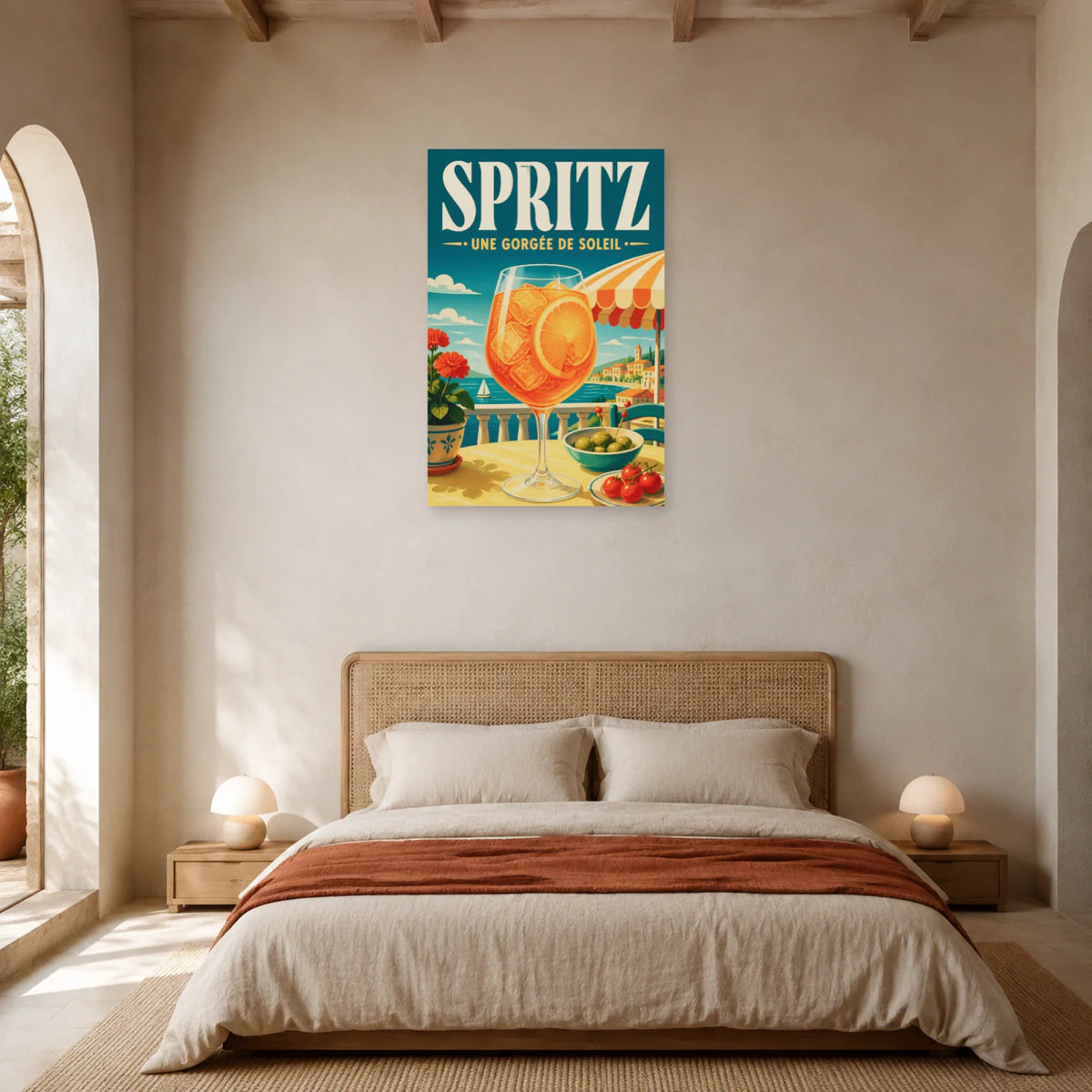 Affiche Spritz, une gorgée de soleil dans une chambre - Art Virtuoso
