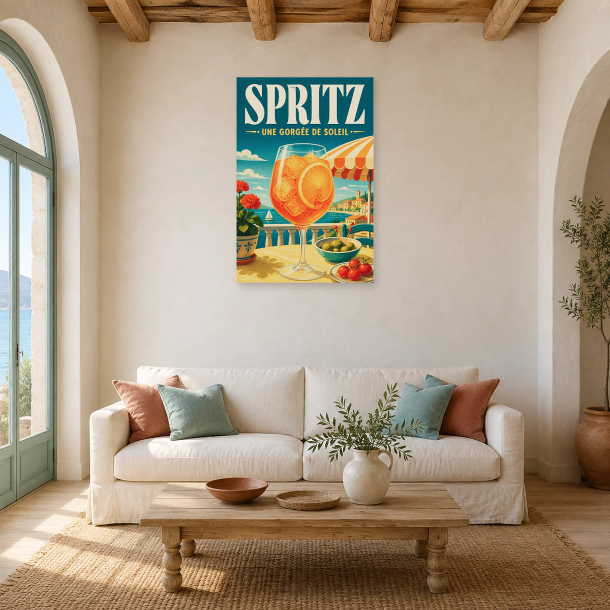 Affiche Spritz, une gorgée de soleil dans un salon - Art Virtuoso