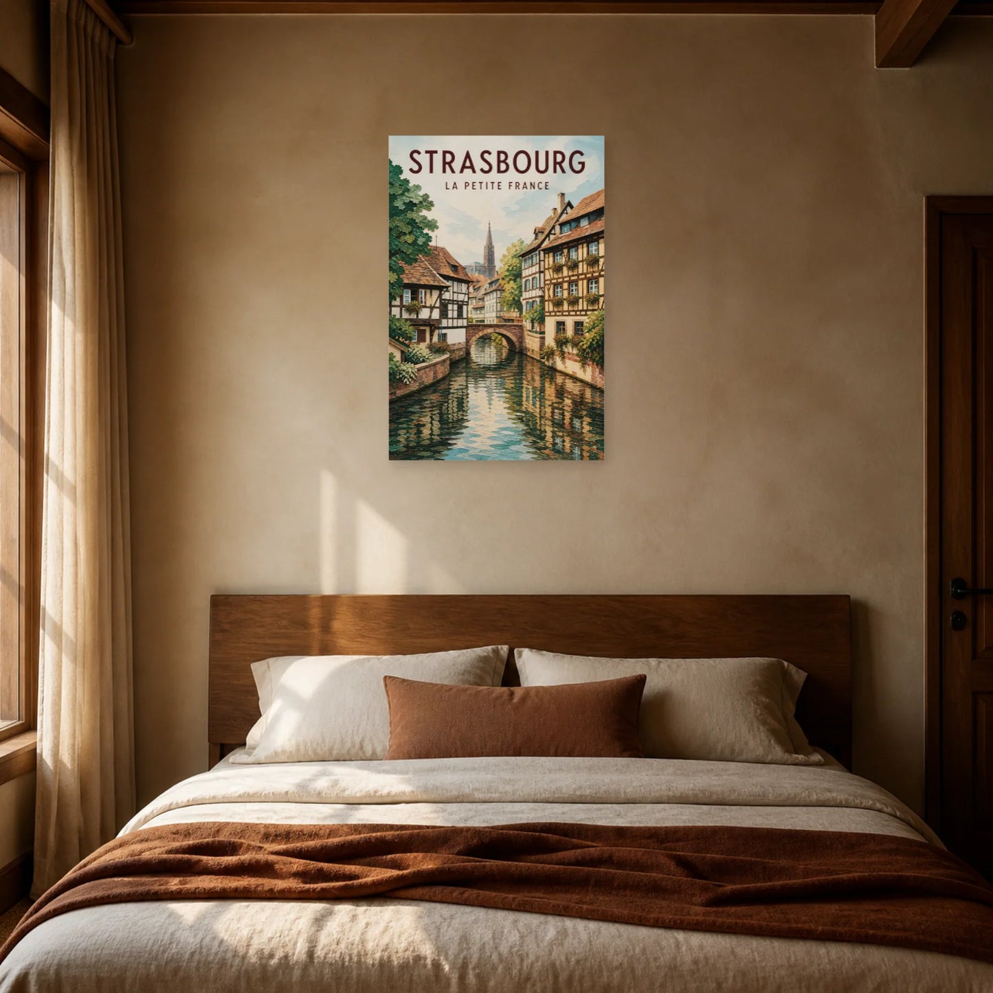 Affiche Strasbourg – La Petite France dans une chambre - Art Virtuoso