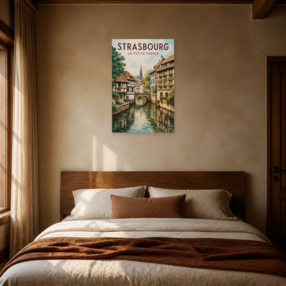 Affiche Strasbourg – La Petite France dans une chambre - Art Virtuoso