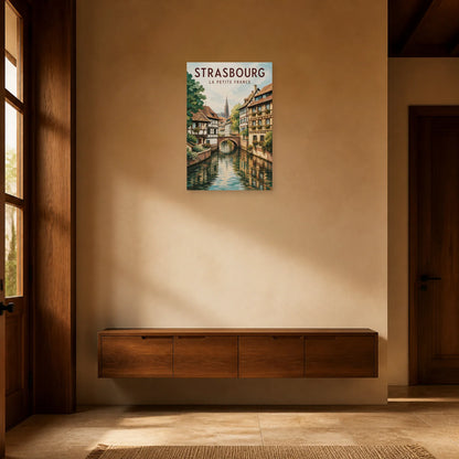 Affiche Strasbourg – La Petite France dans une entrée ou un couloir - Art Virtuoso