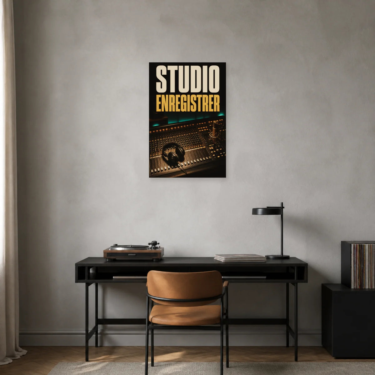 Affiche Studio - Enregistrer dans un bureau - Art Virtuoso