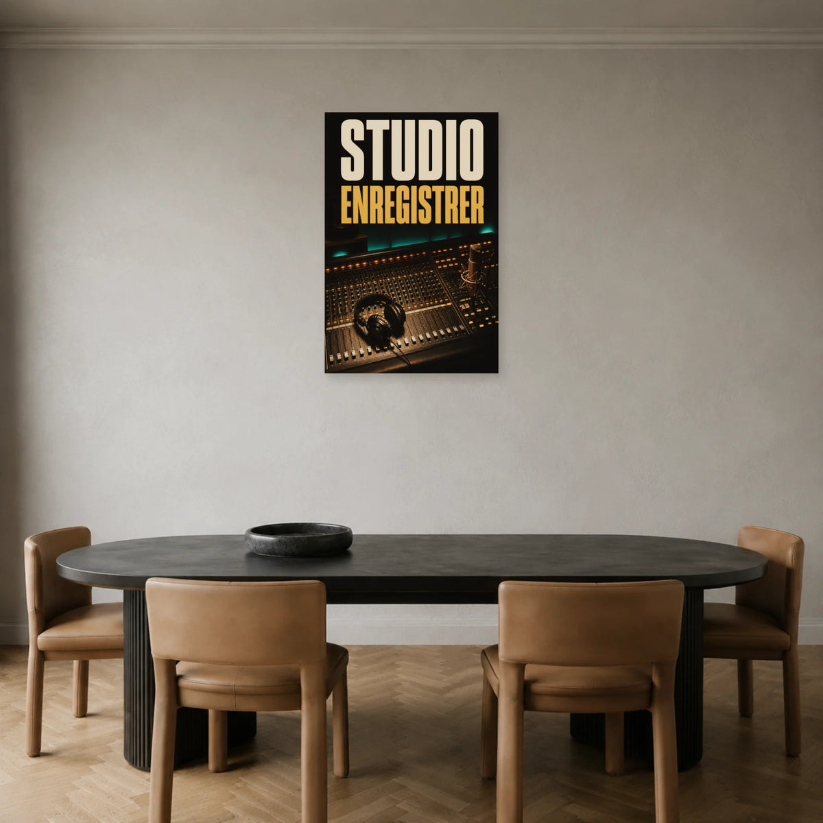 Affiche Studio - Enregistrer dans une salle à manger - Art Virtuoso