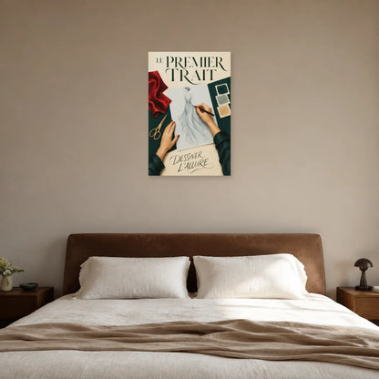 Affiche Styliste, le premier trait dans une chambre - Art Virtuoso