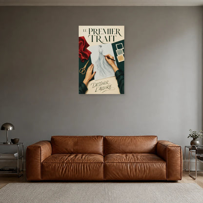 Affiche Styliste, le premier trait dans un salon - Art Virtuoso