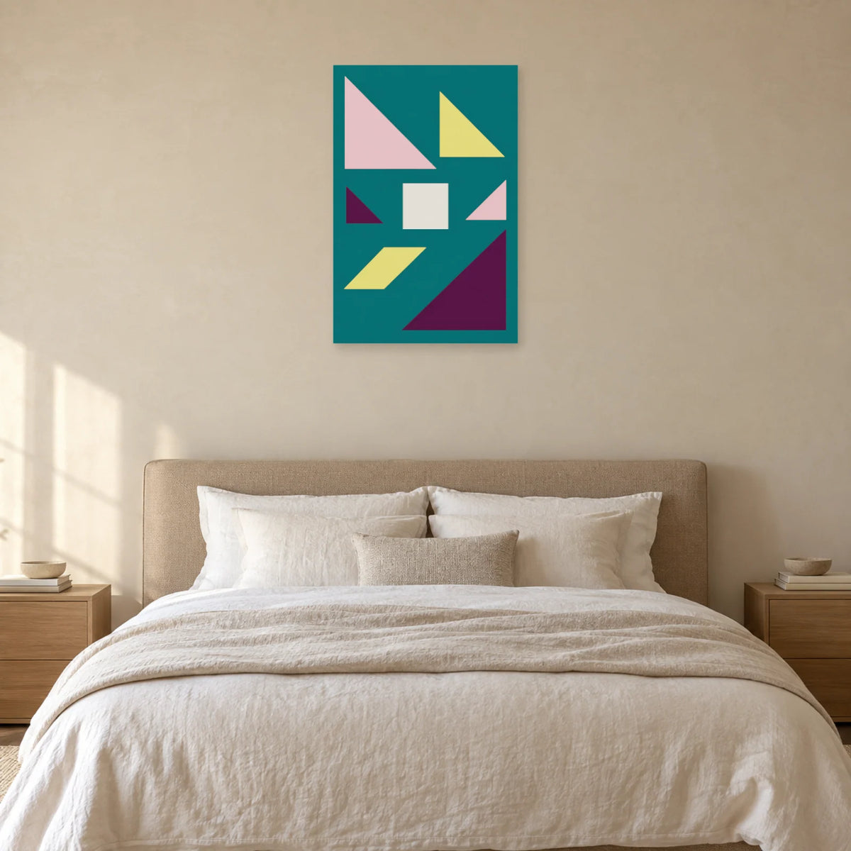 Affiche Tangram - Equilibre dans une chambre - Art Virtuoso
