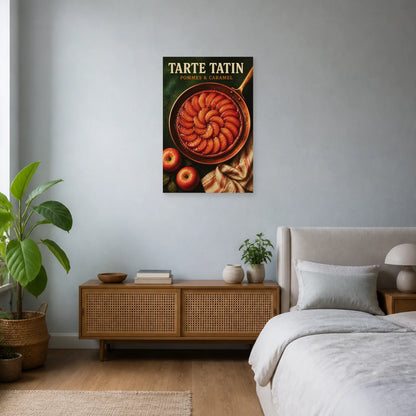 Affiche Tarte Tatin – Pommes & Caramel dans une chambre - Art Virtuoso