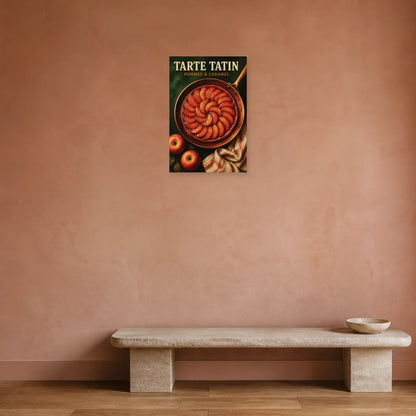Affiche Tarte Tatin – Pommes & Caramel dans une entrée ou un couloir - Art Virtuoso