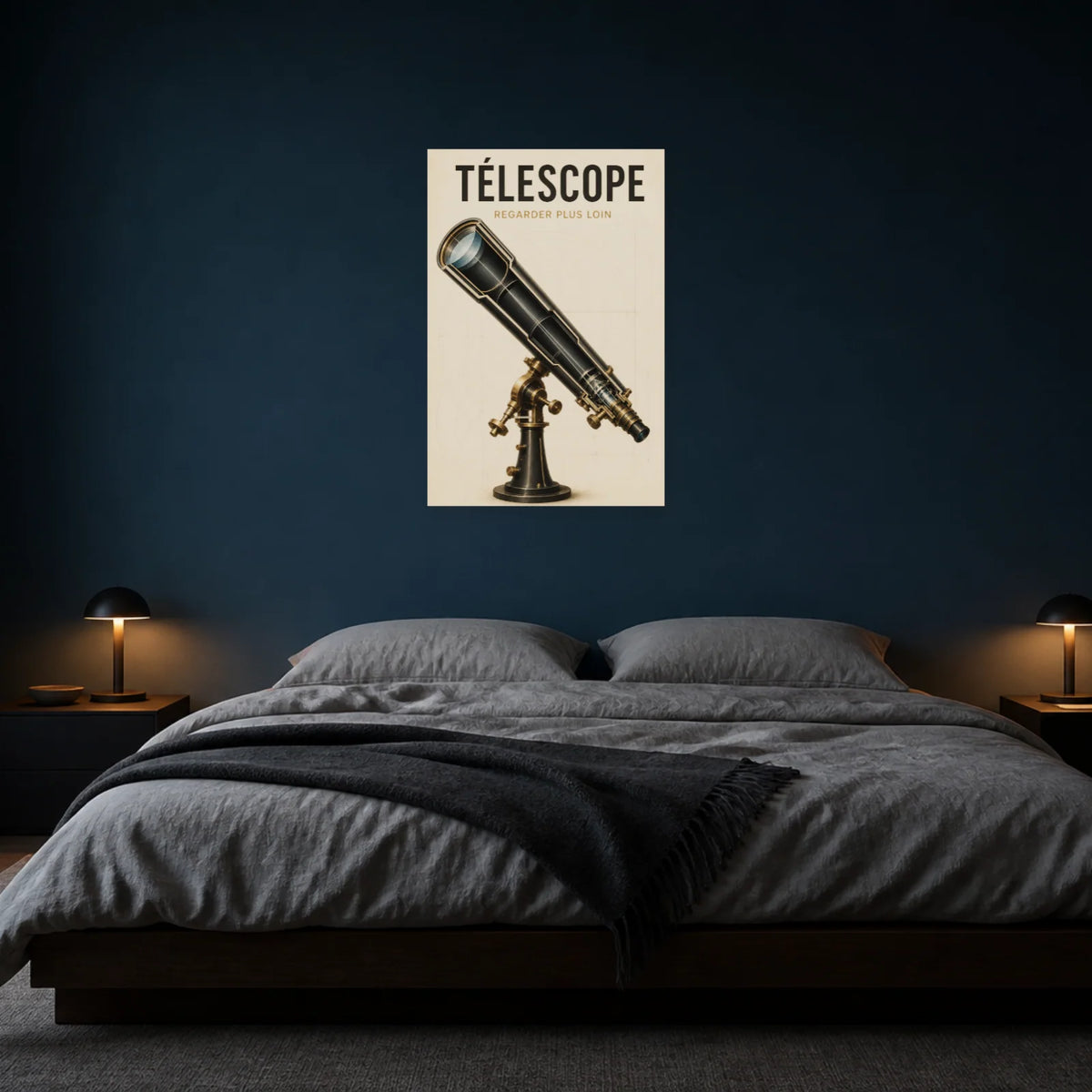 Affiche Télescope – Regarder Plus Loin dans une chambre - Art Virtuoso