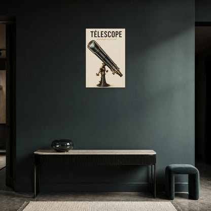 Affiche Télescope – Regarder Plus Loin dans une entrée ou un couloir - Art Virtuoso